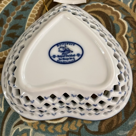 NEW Blue and White Delft Porcelain painted trinket tray or teabag holder or… - Picture 4 of 11